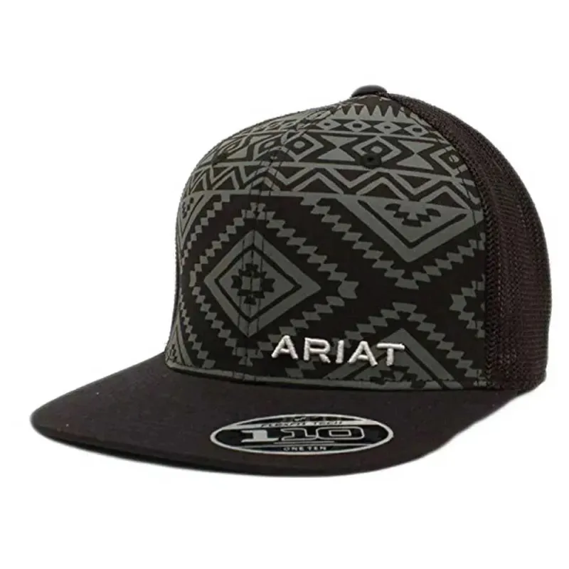 ARIAT Aztec (Black/Grey) - Trucker Cap sold by Hat Country