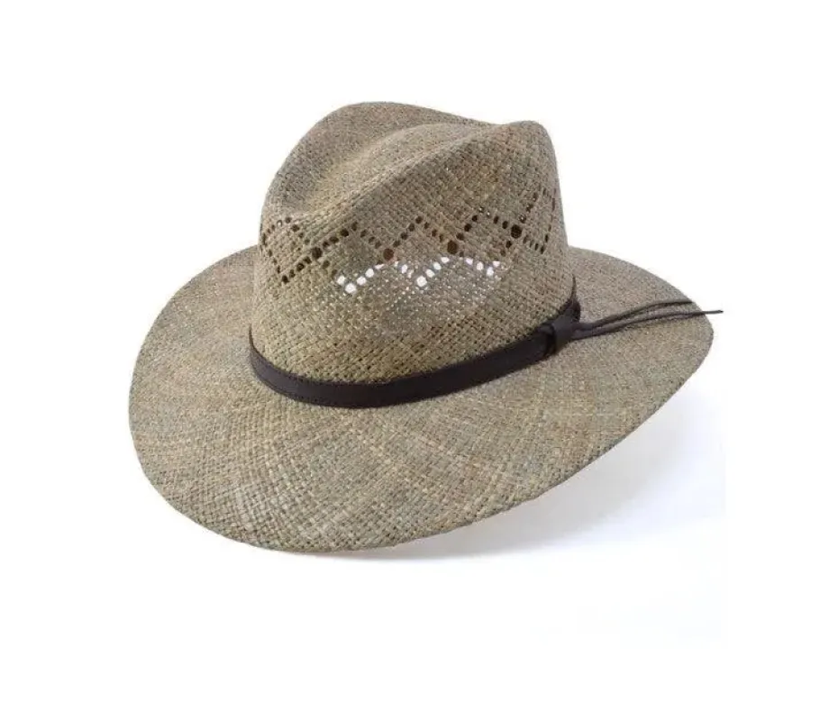 Stetson Dove Mountain – Straw Fedora Hat made by Stetson