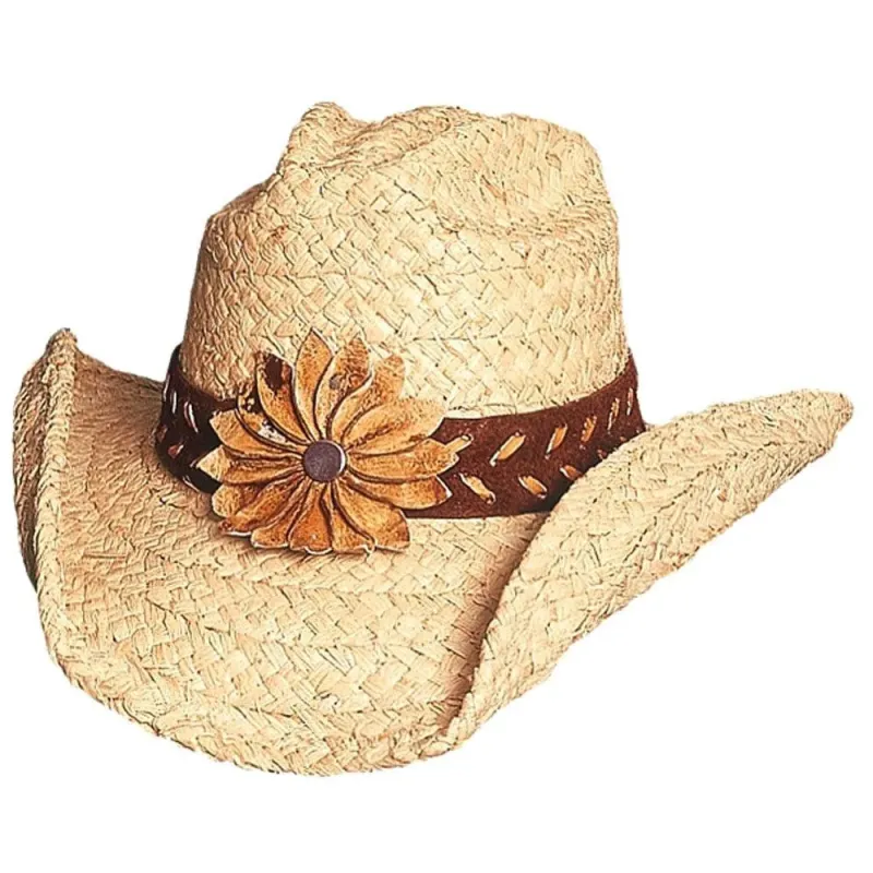 Bullhide Sunset - Womens Straw Cowgirl Hat made by Hat Country