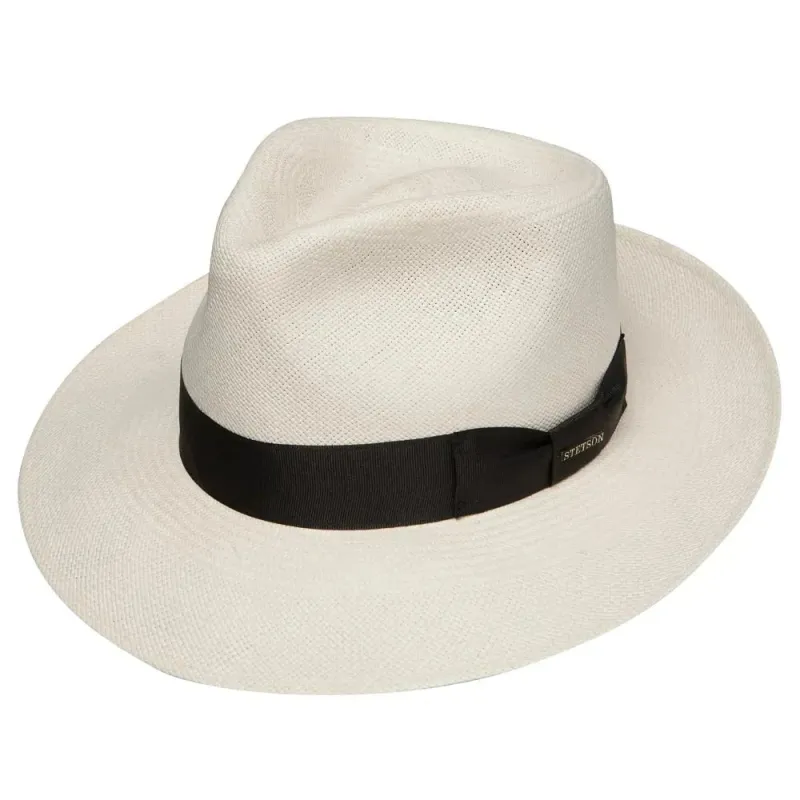 Stetson Adventurer - Shantung Panama Straw Fedora Hat sold by Hat Country