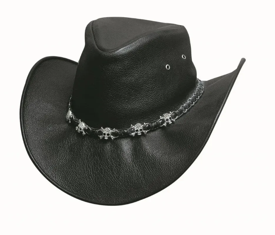 Bullhide Smoke - Leather Cowboy Hat made by Hat Country