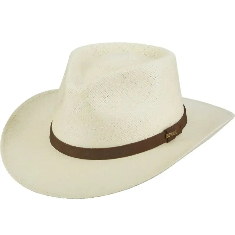 Scala Albuquerque - Genuine Panama Straw Fedora Hat sold by Hat Country