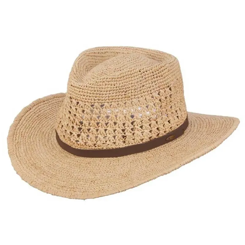 Scala Puerto- Straw Fedora Hat sold by Hat Country