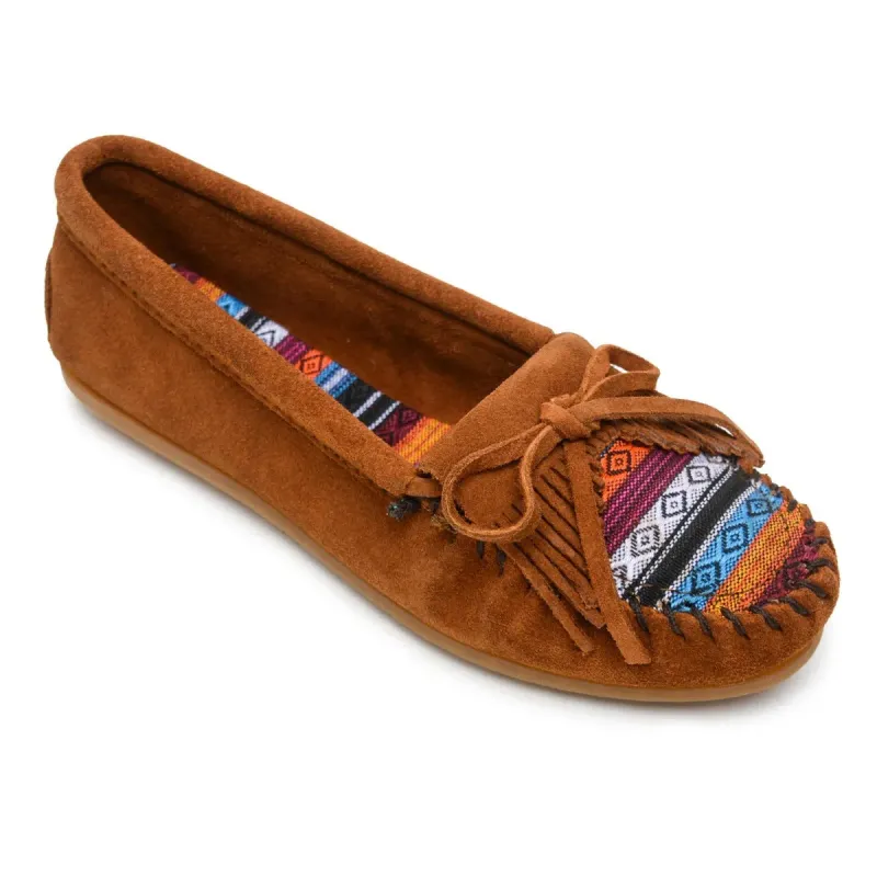 Minnetonka Arizona Kilty Suede Moc - Womens Moccasin sold by Hat Country