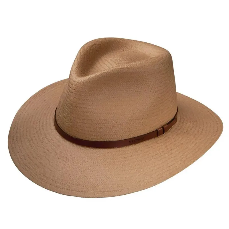 Stetson Limestone - Panama Straw Fedora Hat sold by Hat Country