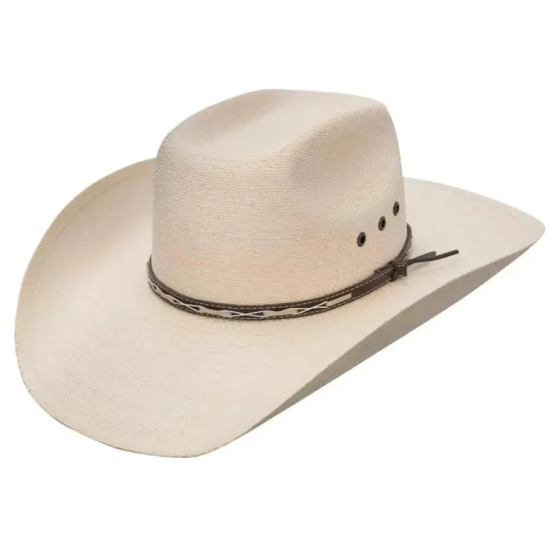 Stetson Square - Mexican Palm Straw Cowboy Hat made by Stetson