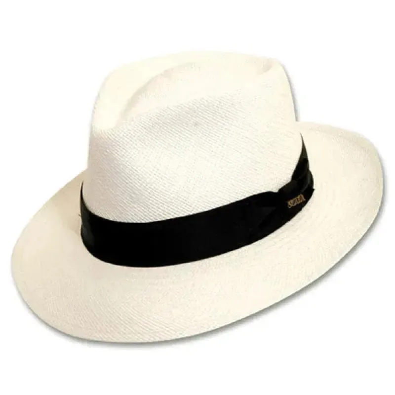 Scala Bernards - Panama Straw Fedora Hat sold by Hat Country