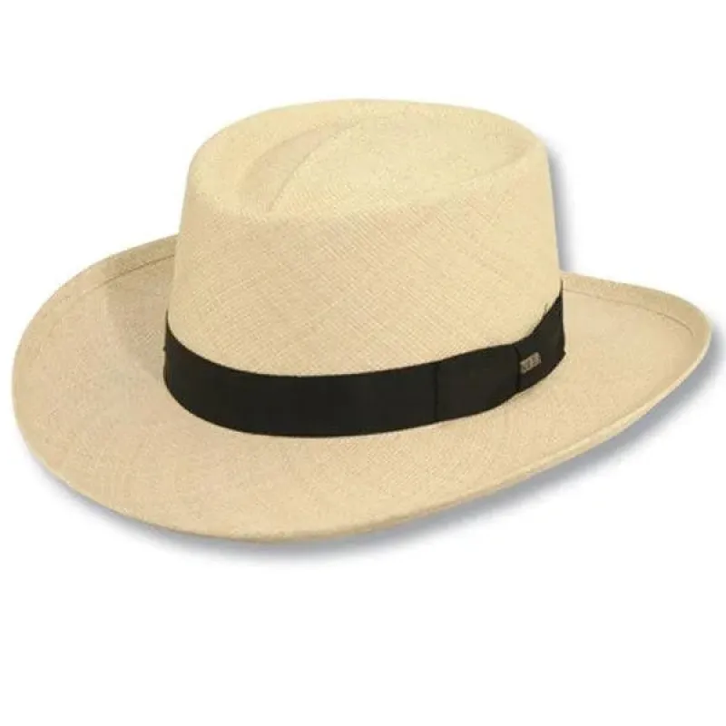 Scala Westminster - Panama Straw Gambler Hat sold by Hat Country