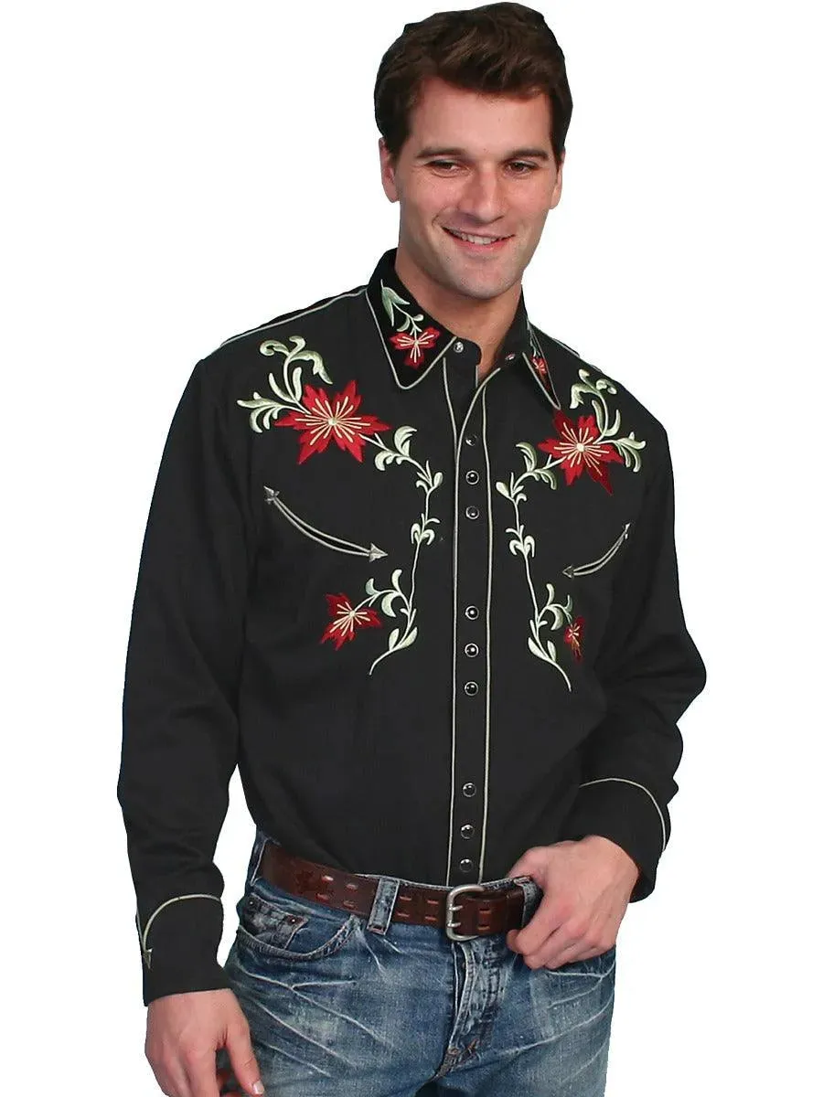 Scully Floral Vines - Men's Western Shirt sold by Hat Country