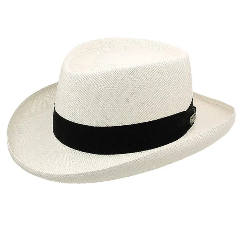 Dobbs Basino - Panama Straw Gambler Hat (Closeout) sold by Hat Country