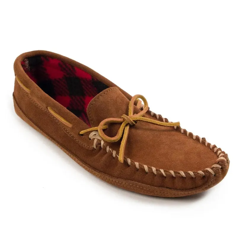 Minnetonka Double Bottom Fleece - Mens Slipper made by Minnetonka