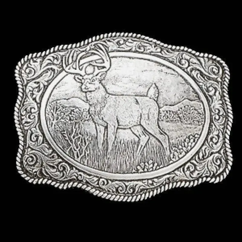 Crumrine Deer Hunter - Belt Buckle sold by Hat Country