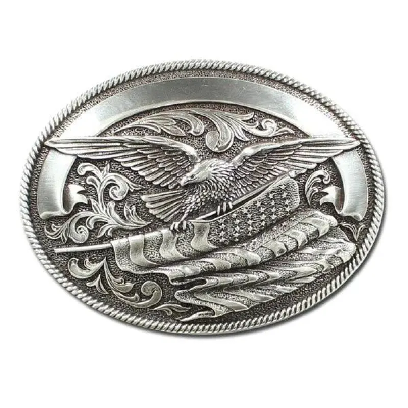 Nocona Carrying The Stars And Stripes - Belt Buckle sold by Hat Country