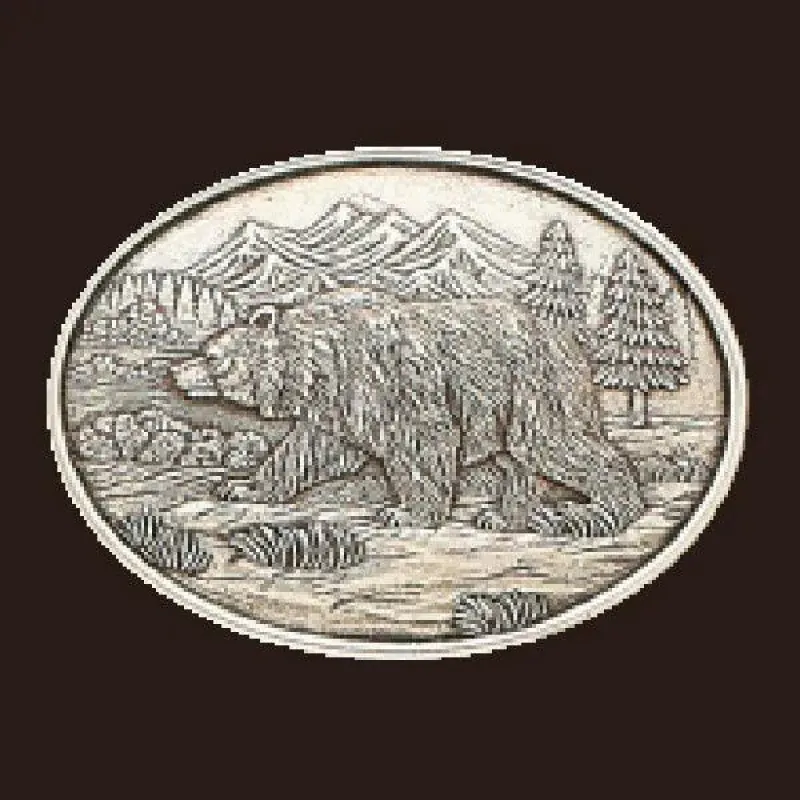 Nocona Grizzly - Belt Buckle made by Nocona