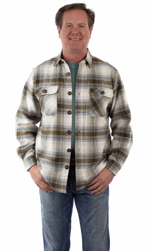 Scully Brawny Plaid (5279) - Men's Flannel Shirt sold by Hat Country