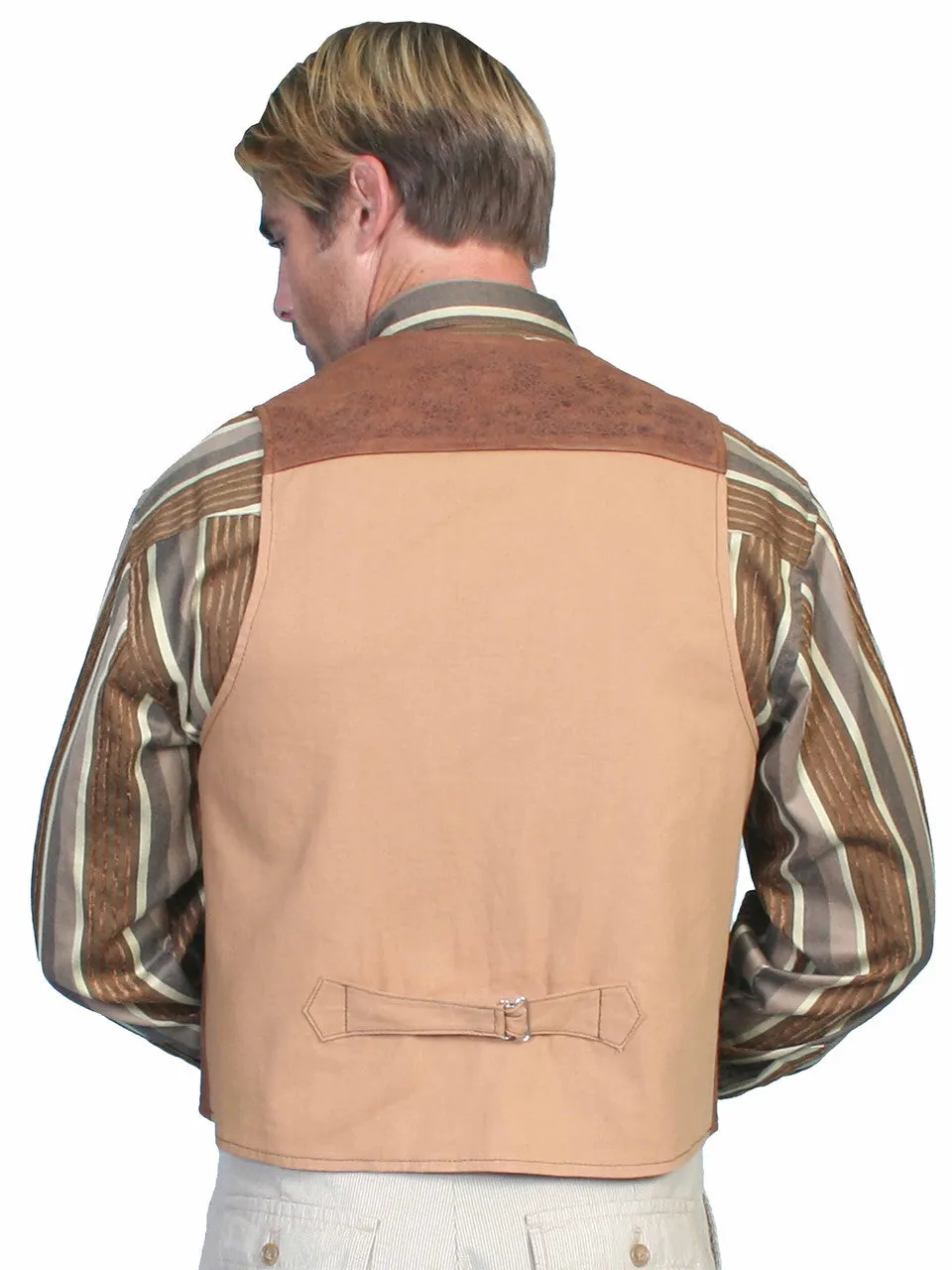 Scully Conchos (965) – Men's Leather Vest (Closeout) sold by Hat Country product image thumbnail 2