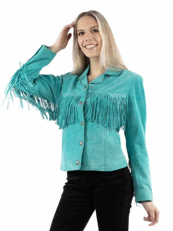 Scully Vintage Fringe - Women's Leather Jacket sold by Hat Country