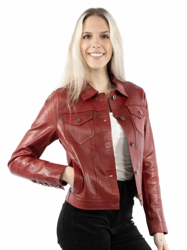 Scully Soft Lamb - Women's Jean Jacket sold by Hat Country