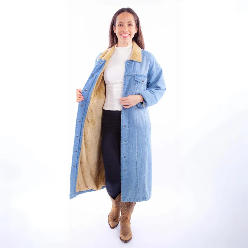 Honey Creek Soft Sherpa - Women's Long Denim Jacket sold by Hat Country