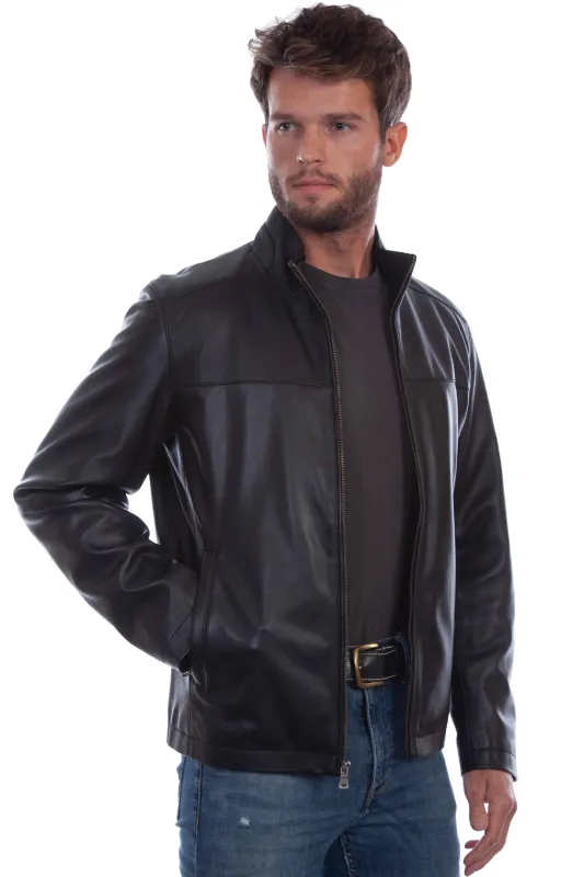 Scully 1078 Zip Front - Men's Lamb Leather Jacket sold by Hat Country