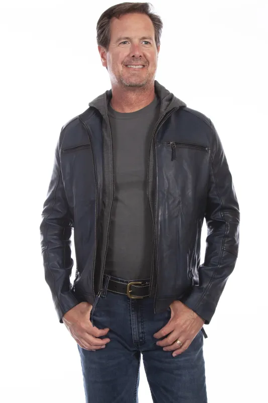 Scully 1056 Hoodie Insert - Men's Lamb Leather Jacket sold by Hat Country
