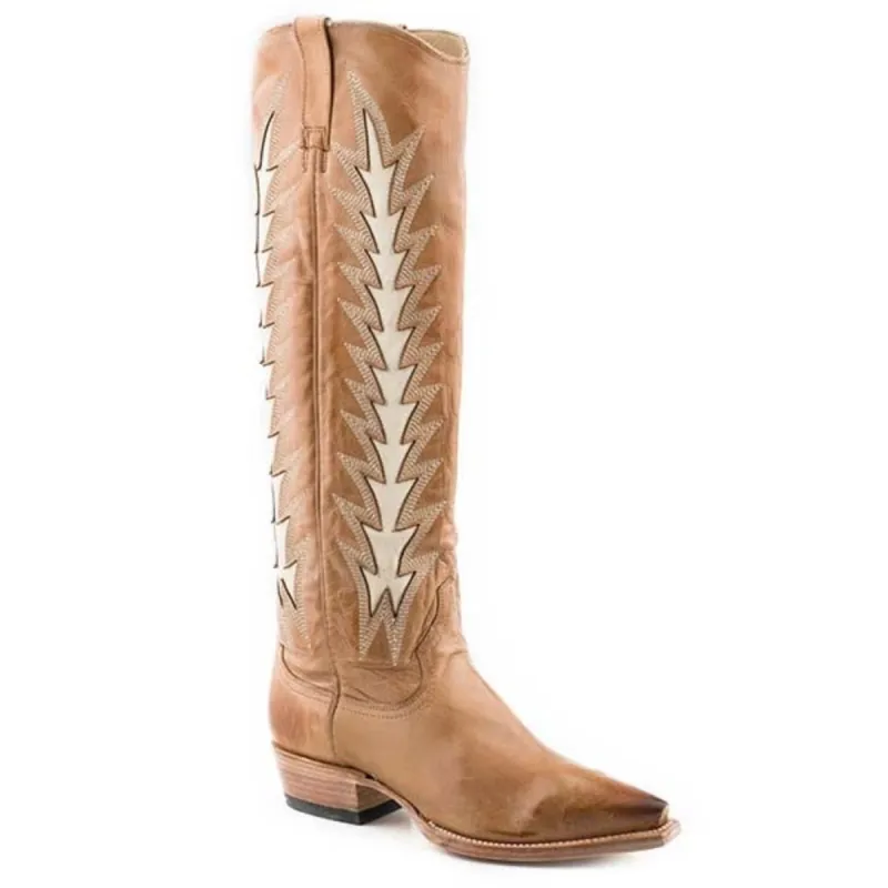 Stetson Johnnie (Brown) - Women's Leather Cowgirl Boot sold by Hat Country