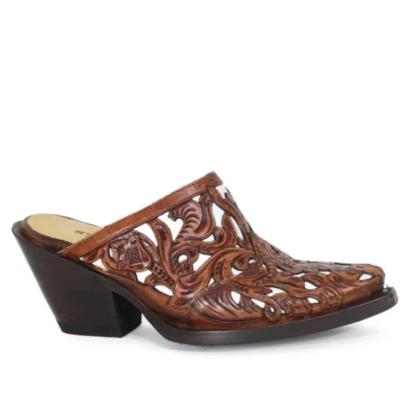 Stetson Mia (Brown) - Women's Leather Cowgirl Mule sold by Hat Country