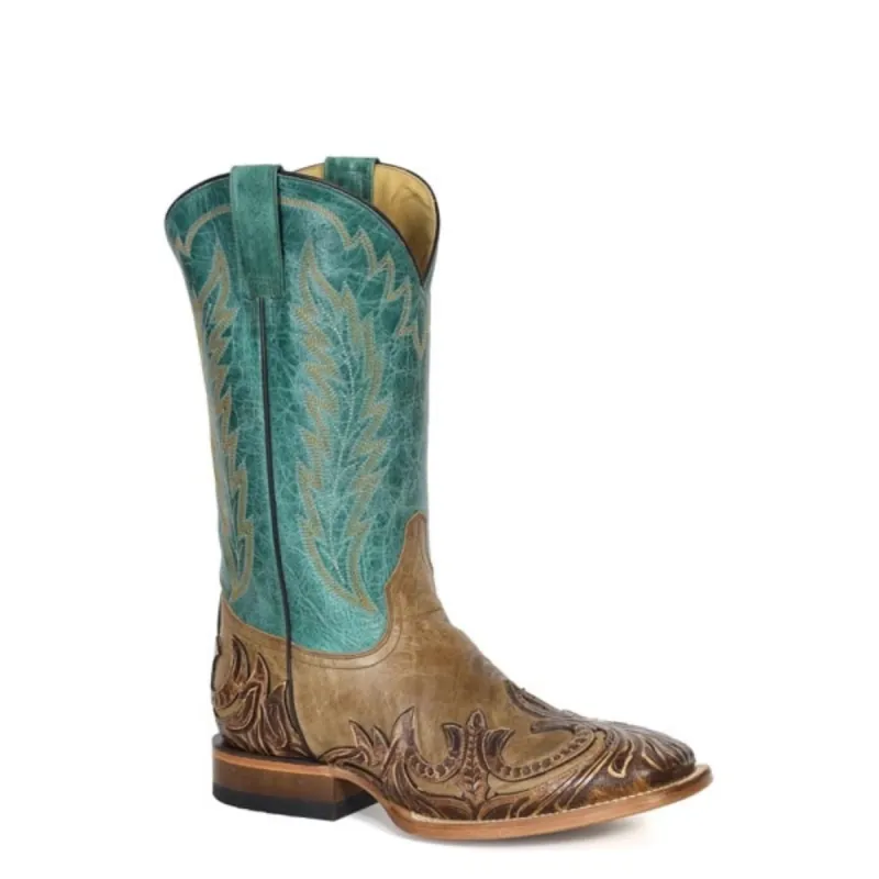 Stetson Judson (Turquoise) - Men's Cowboy Boot sold by Hat Country