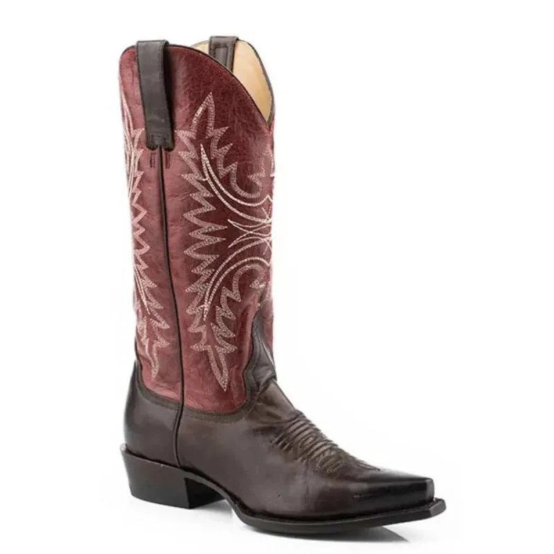Stetson Freya (Red) - Women's Leather Cowgirl Boot made by Stetson