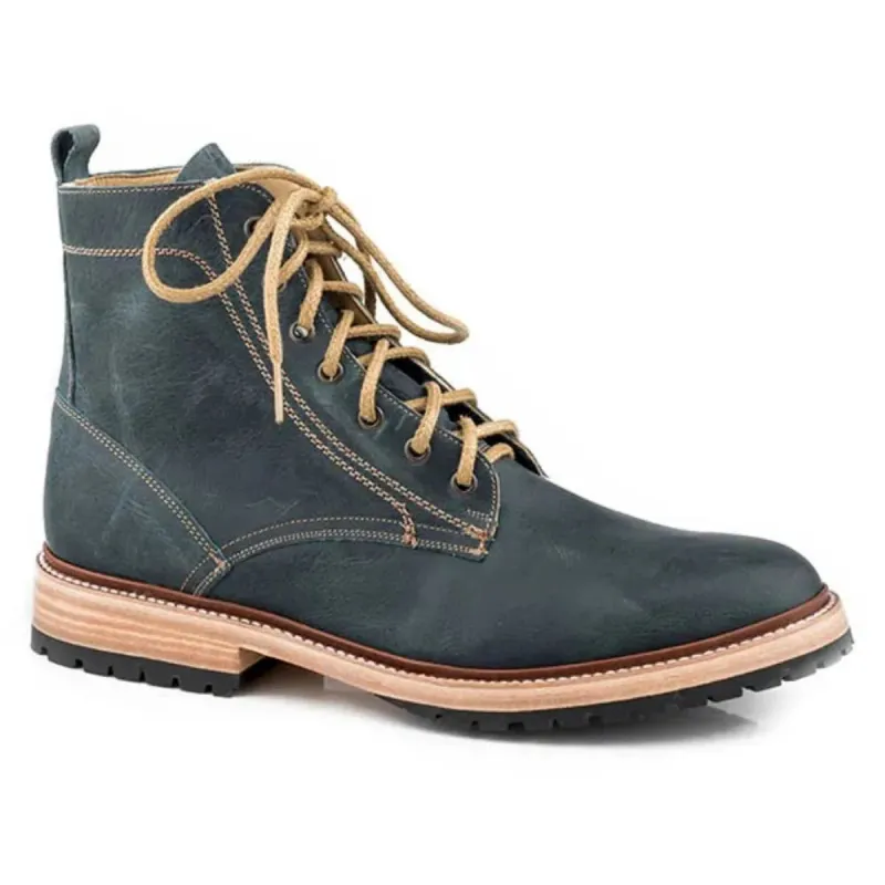 Stetson Impacto (Blue) - Men's Leather Work Boot sold by Hat Country