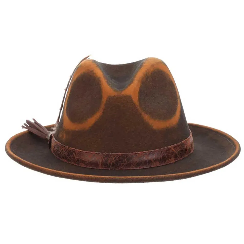 Scala Woodstock - Distressed Soft Wool Felt Fedora Hat sold by Hat Country product image thumbnail 4