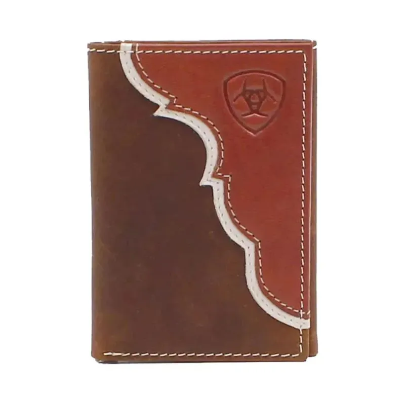 Ariat Two Toned Overlay - Men's Trifold Wallet sold by Hat Country