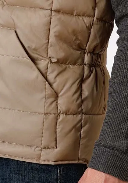 Roper 1473 Poly Filled (Khaki) - Men's Vest (Closeout) sold by Hat Country product image thumbnail 3
