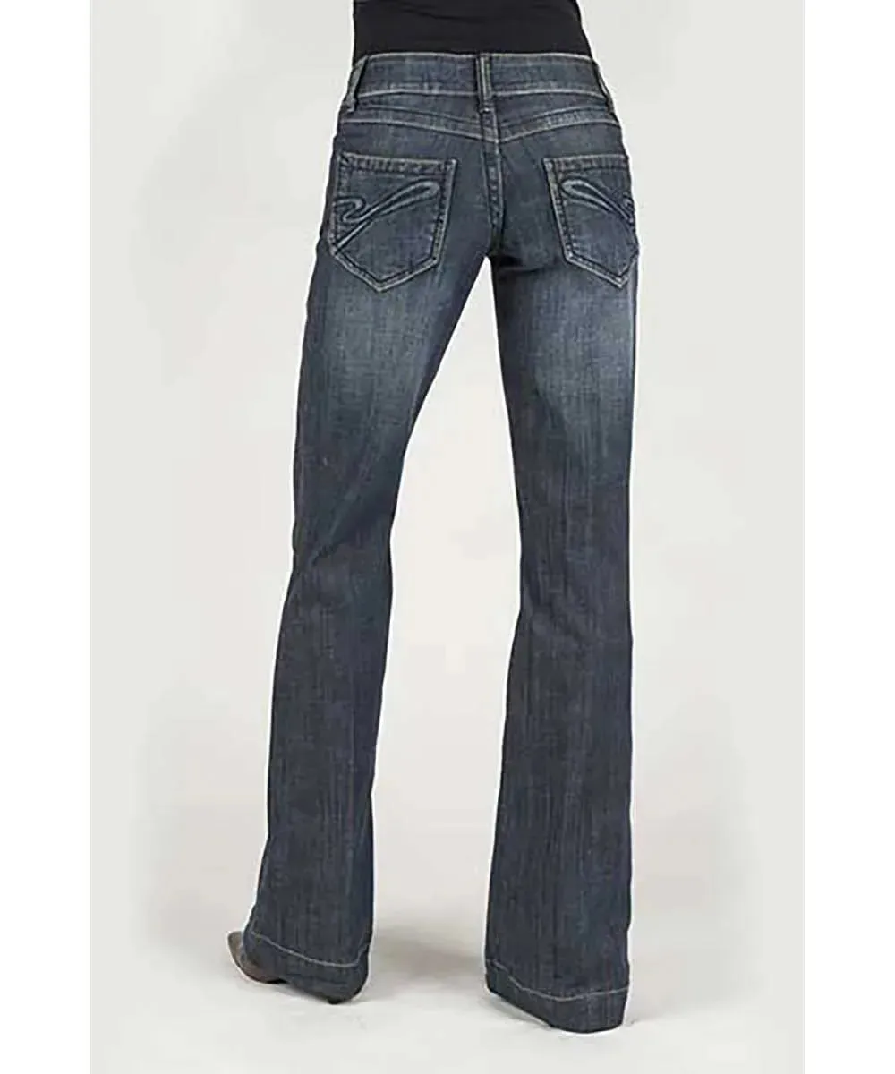 Stetson 214 Stretch Trouser Fit Dark Wash w/ S Pocket- Women's Jeans (Closeout) sold by Hat Country product image thumbnail 3