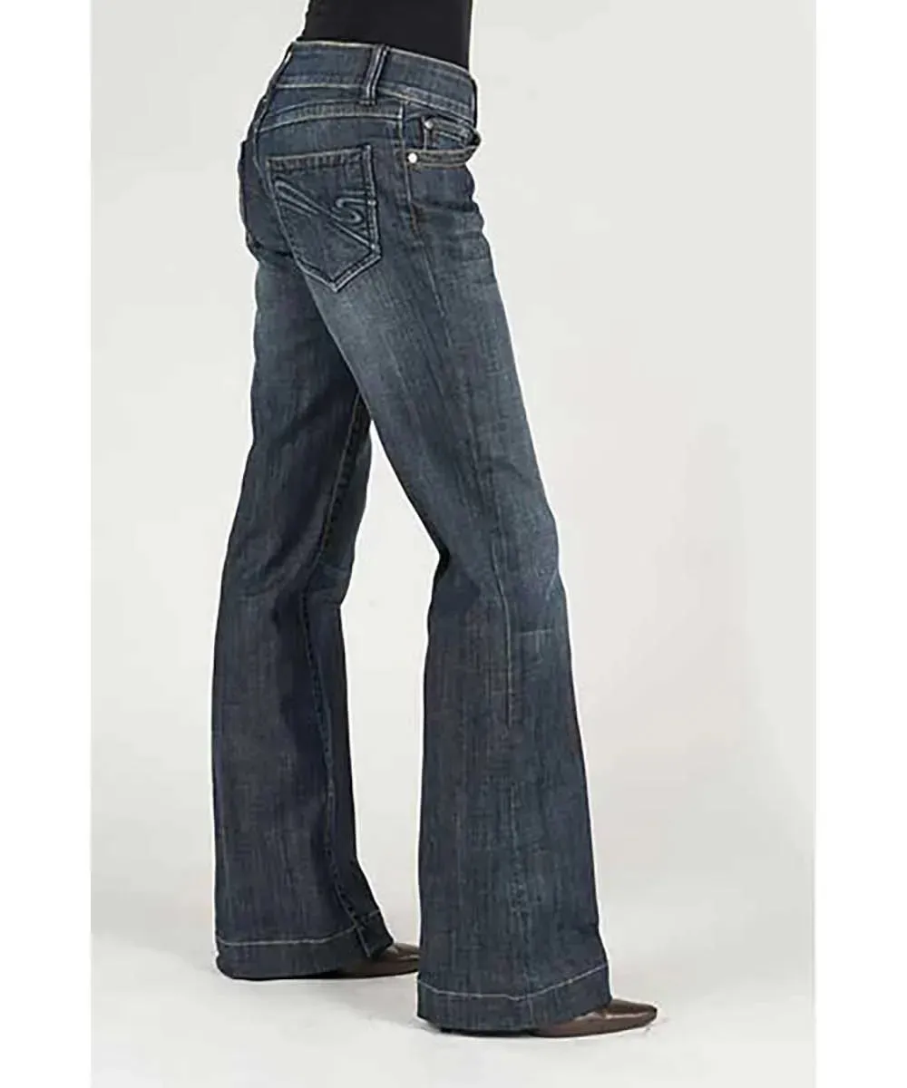 Stetson 214 Stretch Trouser Fit Dark Wash w/ S Pocket- Women's Jeans (Closeout) sold by Hat Country product image thumbnail 2