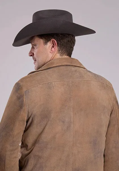 Stetson Novelty Solid Fleece Lined (Brown) - Men's Suede Jacket sold by Hat Country product image thumbnail 2