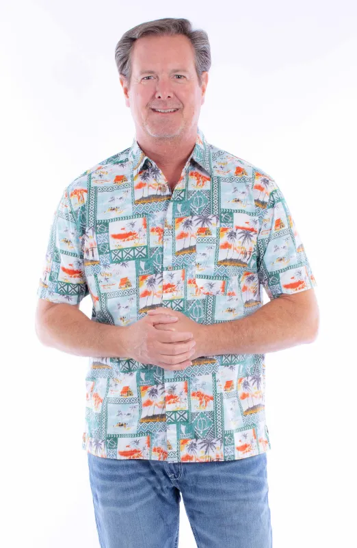 Scully Hawaiian Images (5374) - Men's Casual Shirt sold by Hat Country