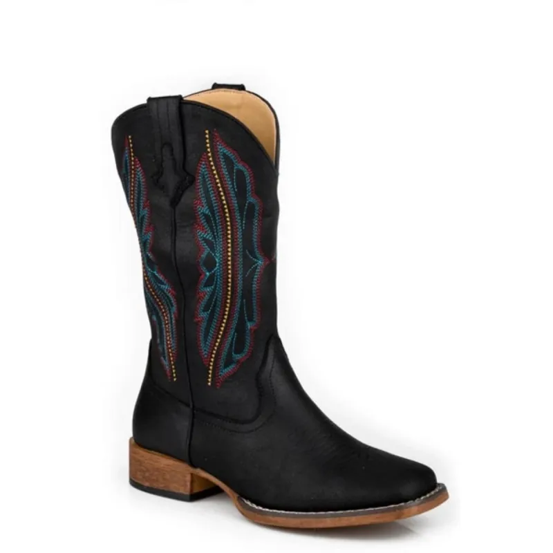 Roper Loretta (Black) - Women's Cowgirl Boot (closeout) made by Roper
