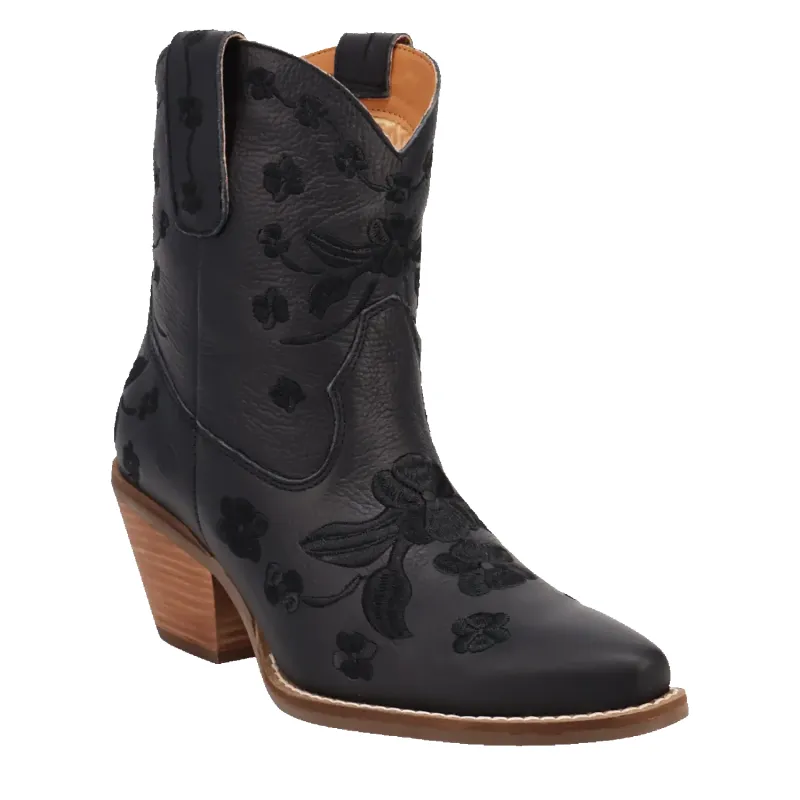 Dingo Sweetheart - Women's Leather Ankle Cowgirl Boots (Closeout) made by dingo
