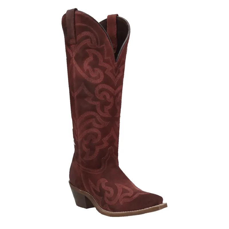 Laredo Sierra Rose - Women's Suede Leather Cowgirl Boots sold by Hat Country