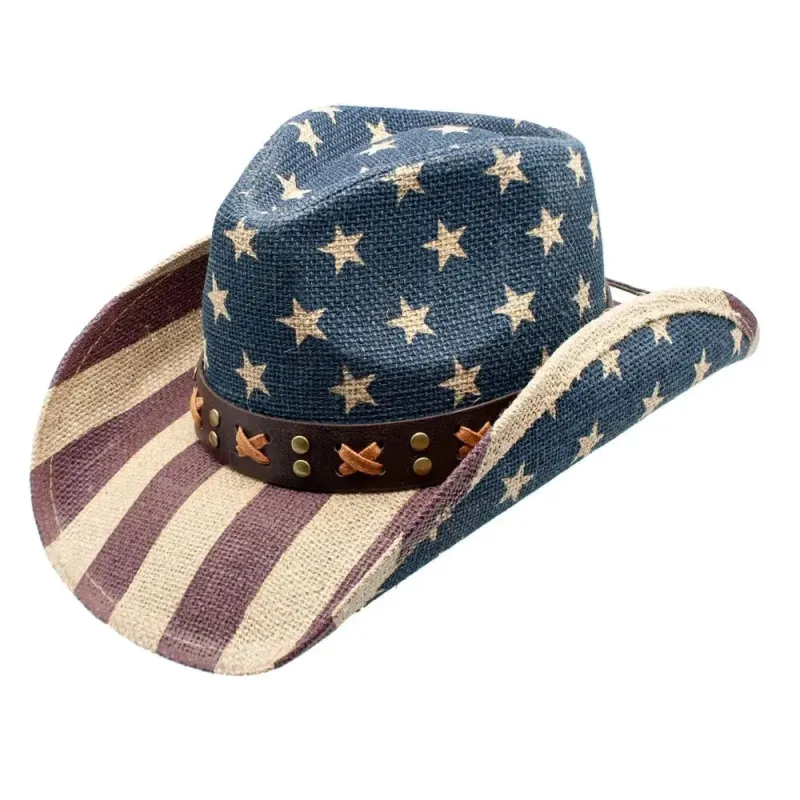 Peter Grimm Uncle Sam - Straw Cowboy Hat made by Peter Grimm