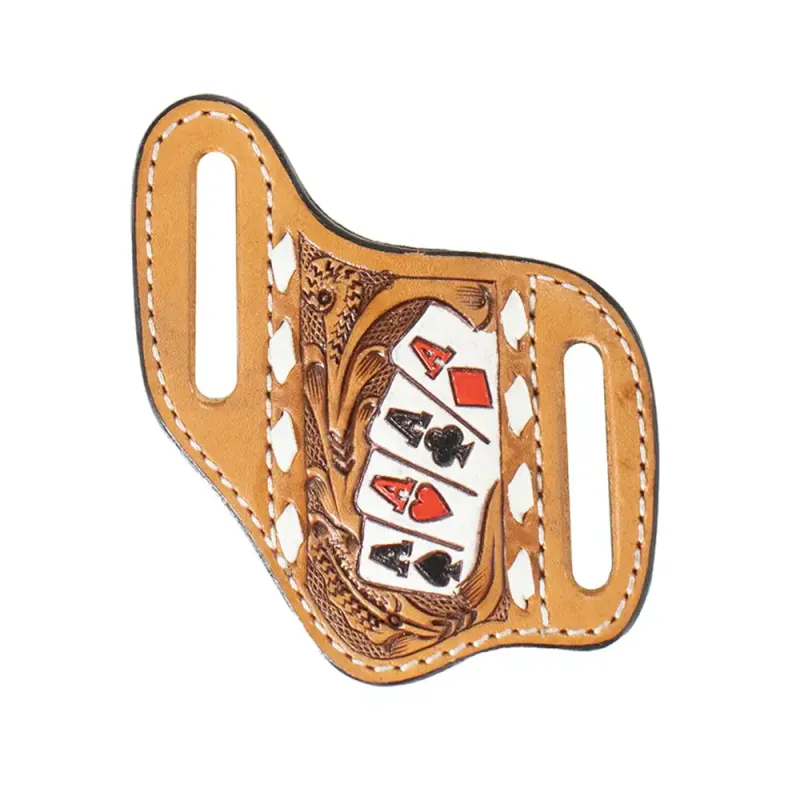 3D Ace High (Natural) -  Knife Sheath made by Hat Country