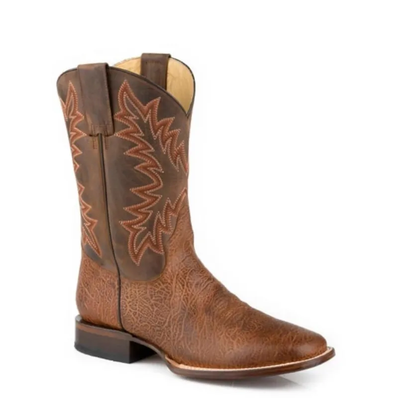 Stetson Cole (Brown/Orange) - Men's Cowboy Boot sold by Hat Country