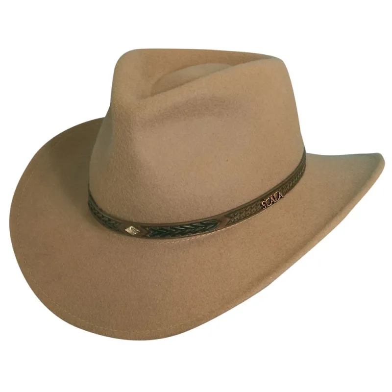 Scala Durango - Soft Wool Felt Outback Hat made by Scala