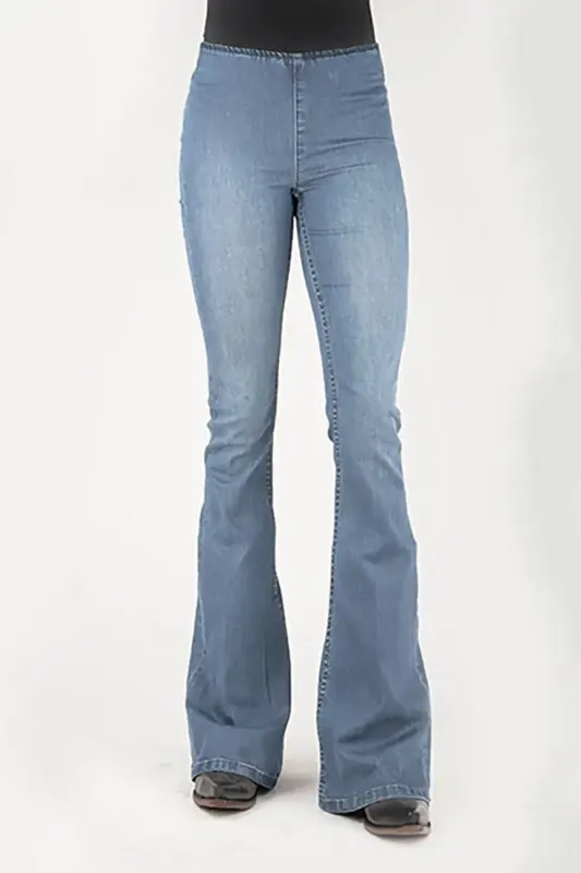 Tin Haul 825 Harlow Fit Skinny Flare ( Denim Light Wash )- Women's Jeans sold by Hat Country