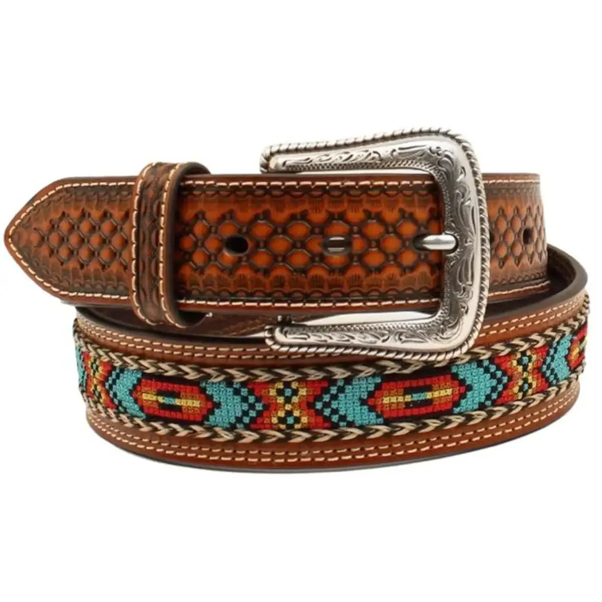 Nocona Amber Sky Embossed - Men's Belt sold by Hat Country