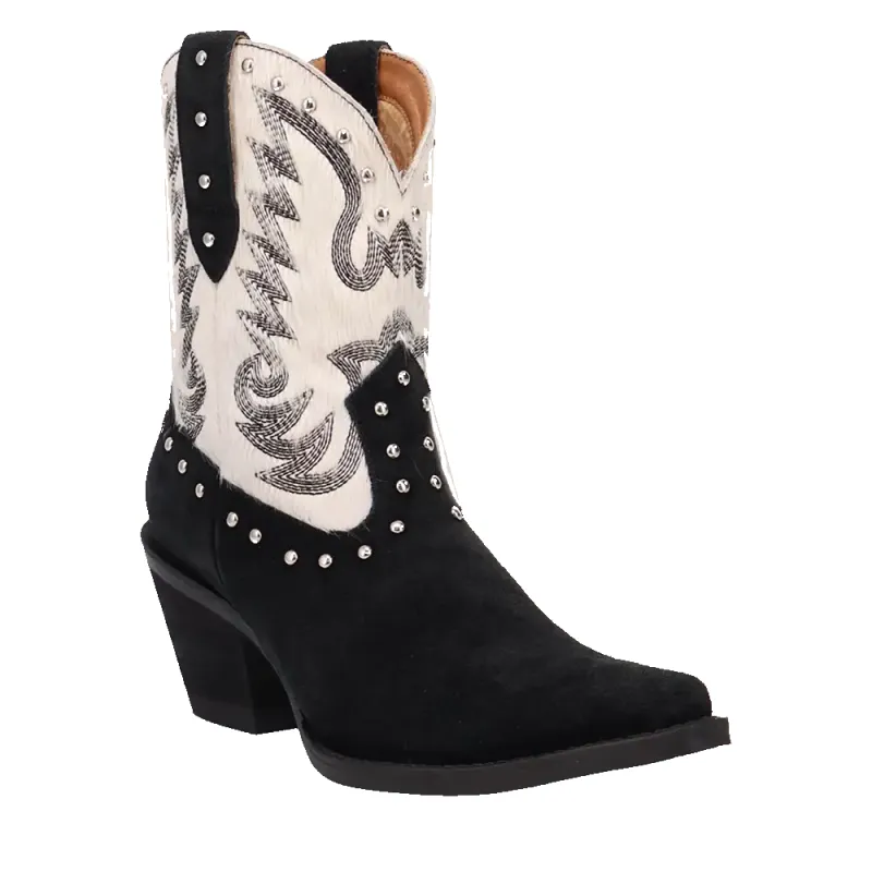 Dingo Rodeo Queen - Women's Hair-On Leather Cowgirl Boots made by dingo