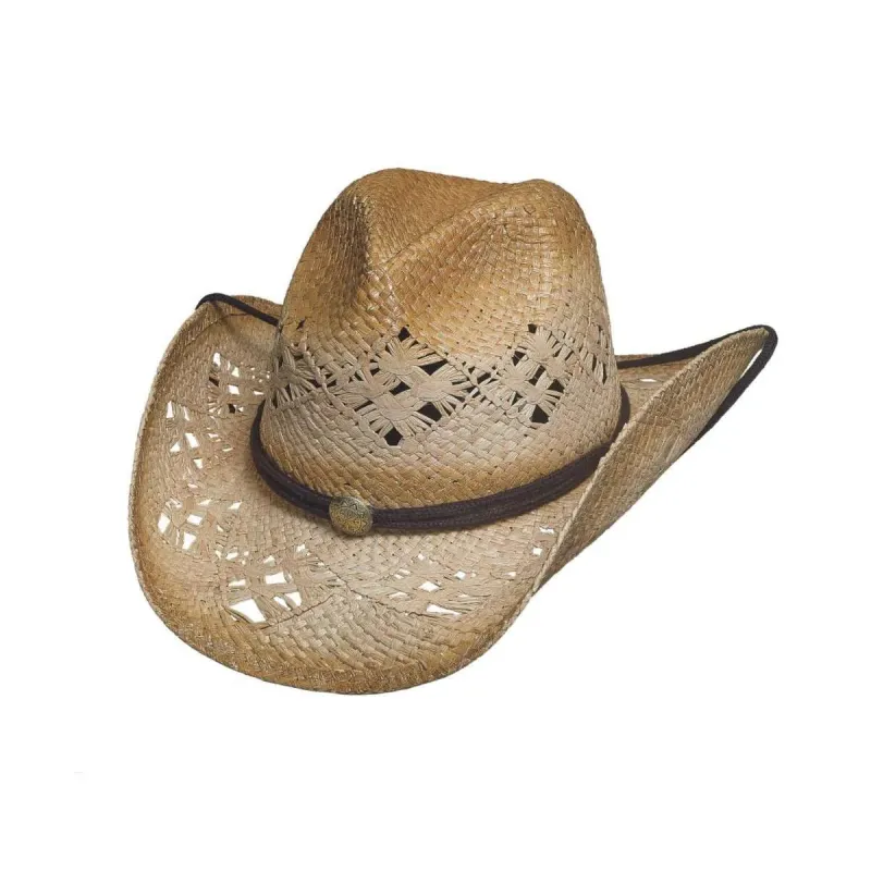 Bullhide Longmire - Raffia Straw Cowboy Hat (Closeout) made by Hat Country