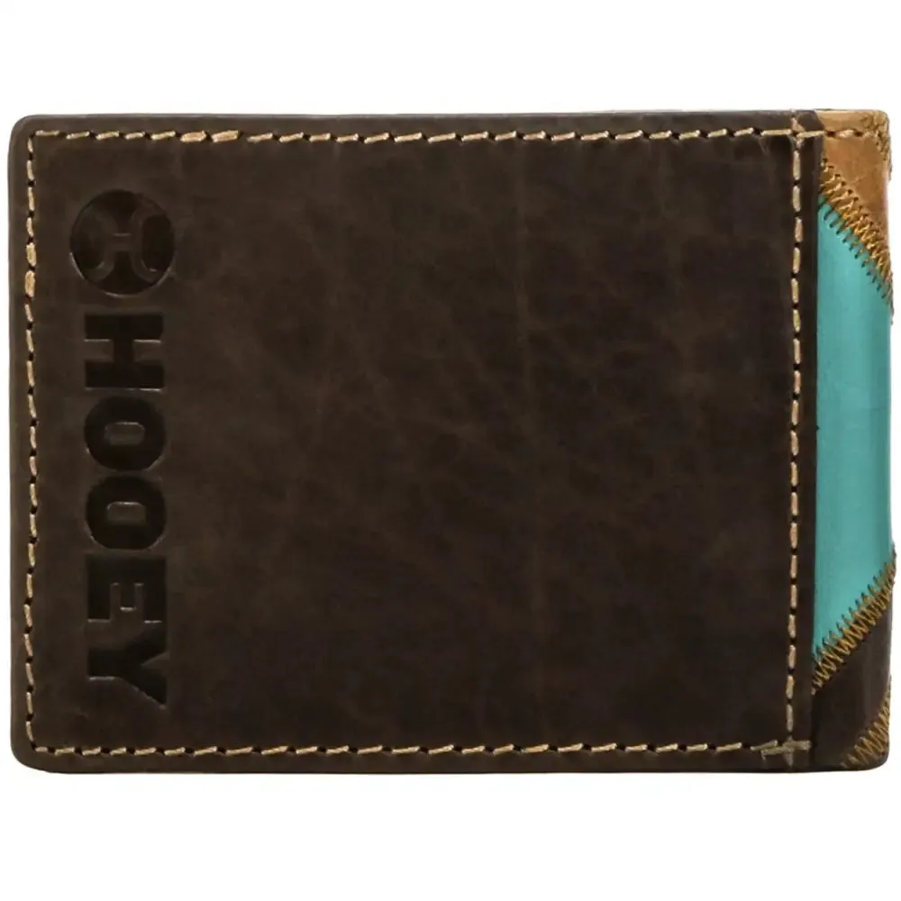 HOOey "Montezuma" (Brown/Turquoise) - Men's Bifold Wallet sold by Hat Country product image thumbnail 2