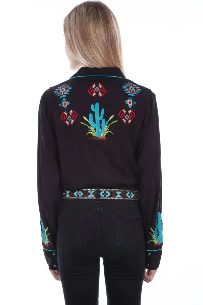Scully Cactus Embroidery - Womens Western Shirt sold by Hat Country product image thumbnail 2